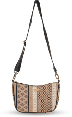 Shreeja Beige Sling Bag Multicolor Girls Sling Bag BLUE OPP Sling Bag | Stylish & Durable Crossbody