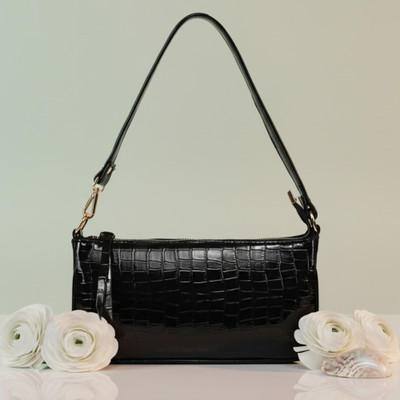 LEKHX Black Sling Bag Trendy and Durable