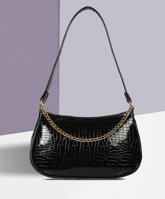 Rajni Fashion Black Messenger Bag Women Sling Bag