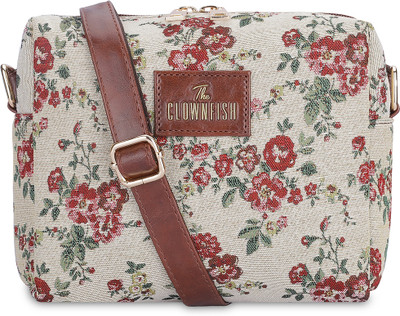 The CLOWNFISH White Sling Bag Adelina Series Sling for Women Faux Leather For Women Bag for College Girls