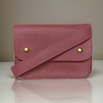 IMARS Red Shoulder Bag Stylish Fanny Pack Dark Pink For Women & Girls