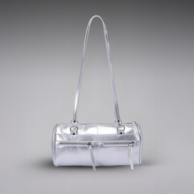 LINO PERROS Silver Shoulder Bag Women Silver Shoulder Bag