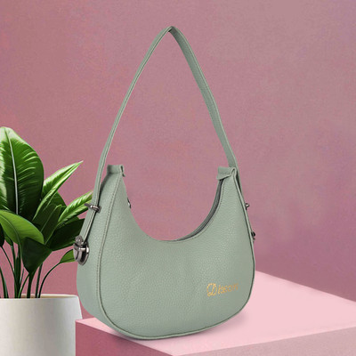 DIXON Green Sling Bag Casual Half Moon Unique Design Shoulder Side Sling Bag For Women