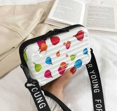 AMAGING White Sling Bag New Design Sling Box Bag for Women and