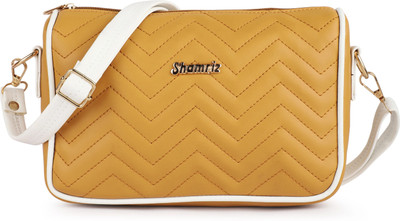 SHAMRIZ Yellow Sling Bag & Girls Side Quilted Sling Bag|One Side Sling|Shoulder Bag|Crossbody Bag