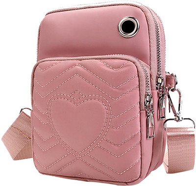 SYGA Pink Sling Bag Women's Mobile Phone Bag Style Crossbody Bag