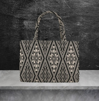 khan begs Black Hand-held Bag D-Blk-Hand-Bag-01