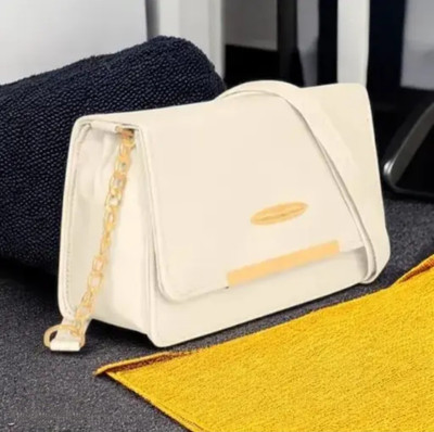 AI FASHION Beige Sling Bag Cream Woman And Girl Siling Bag
