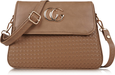ALONZO Beige Sling Bag TRENDY DESIGN CROSS BODY SLING BAG FOR WOMENS AND GIRLS