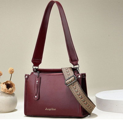 Angeline Maroon Sling Bag Royal Maroon Cross Body Sling Bag