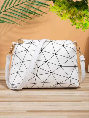 LIKE STYLE White Sling Bag LS-223-SLNBG-MKRI-PRNT-WHTE16_12