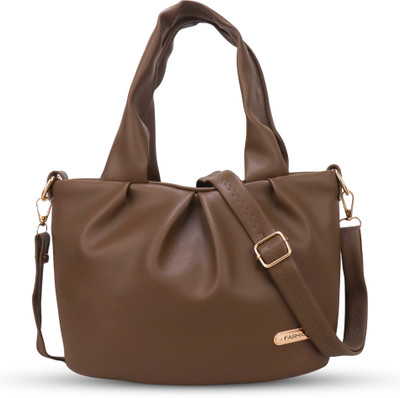 Crazy Katch Women Khaki Shoulder Bag