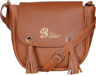 blubags Tan Sling Bag J2 Brown Sling Bag_10