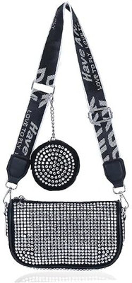 toyprofessor Silver Sling Bag trendy women sling bag