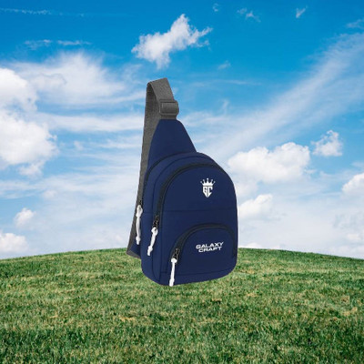 Galaxy Craft Blue Sling Bag Compact Sling Bag for Men & Women – Multipurpose Crossbody