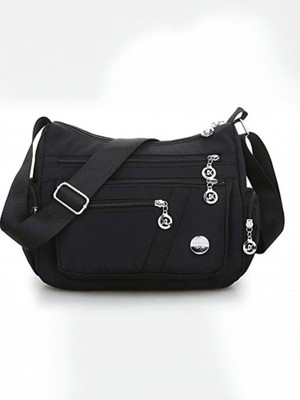 SYGA Black Sling Bag Women's Small Crossbody , Waterproof Nylon,