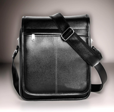 house of common Black Sling Bag Men Sling Bag extra large (S-11*8.5*3)