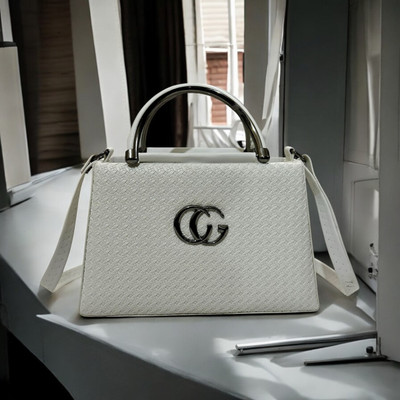 Skorpio White Sling Bag Classy Stylish Sling Bag With long adjustable straps