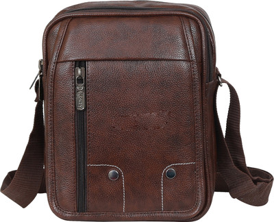 Blowzy Bags Brown Sling Bag Cross Body Travel Office Business Messenger One Side Men & Women Sling Bag