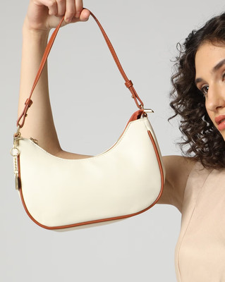 ZAALIQA White Sling Bag Half Moon Cuntrass Sling Bag