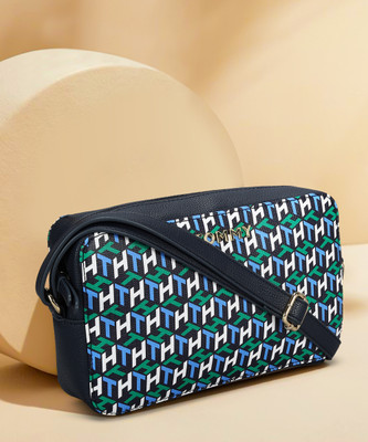 TOMMY HILFIGER Multicolor Sling Bag MELISSA -TOMMY NAVY/OLYMPIC GREEN/BLUE SPELL/OPTIC WHITE-CAMERA XBODY-COATED