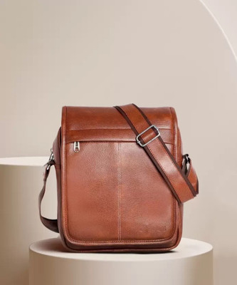 house of common Tan Sling Bag Stylish Tan Men Sling Bag_HOC