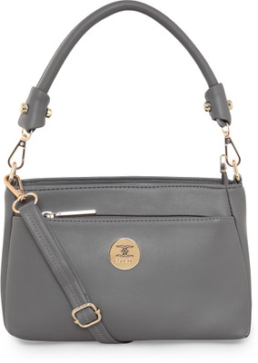 ESBEDA Grey Sling Bag Puller Solid Slingbag