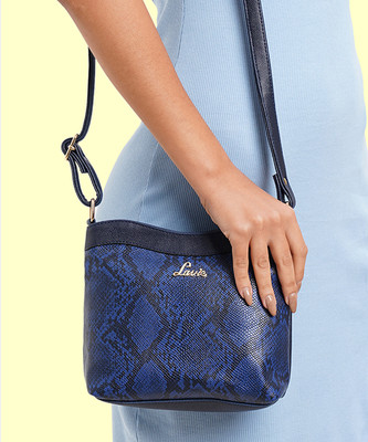 LAVIE Blue Sling Bag Python Aarcher Sling Bag