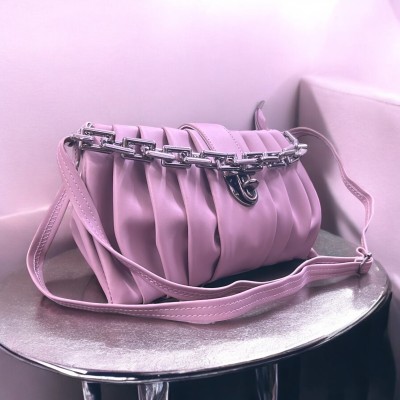 clarisjames White Sling Bag Lavender, crossbody trendy slingbag women