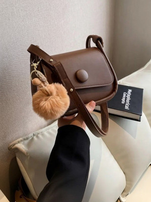 Pride Style Brown Sling Bag Trendy flap
