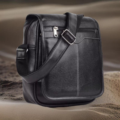 Shivra Black Sling Bag Men Sling Bag side bag for men(S-12*11)