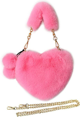 SRYFIT Pink Sling Bag Heart Shape Sling Bag