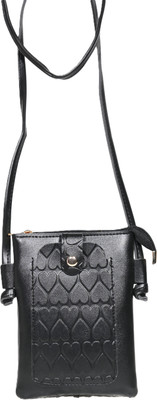 DESENCE Black Sling Bag Classy mobile pouch sling