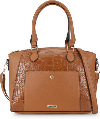 Fastrack Tan Satchel Textured