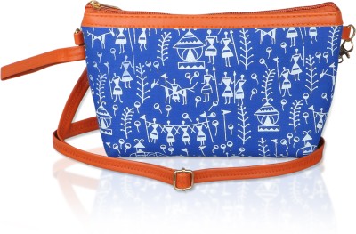 Raangdesi Blue Sling Bag Raang Desi Unisex Wrist Sling Bag