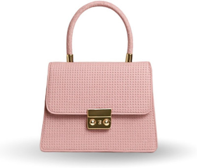SWAG WALI SAHELI Pink Sling Bag Perforated Baby Pink Mini Satchel – Stylish Crossbody Bag with Braided Handle