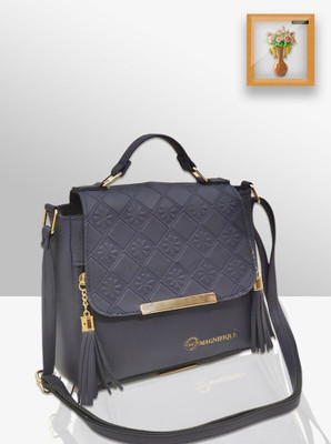 magnifique Blue Sling Bag Blue Women Sling Bag - Regular Size PU