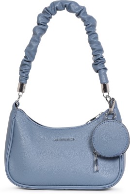 Lappee Blue Sling Bag Elegant Sling Crossbody Shoulder handbag purse for women Side bag girls.