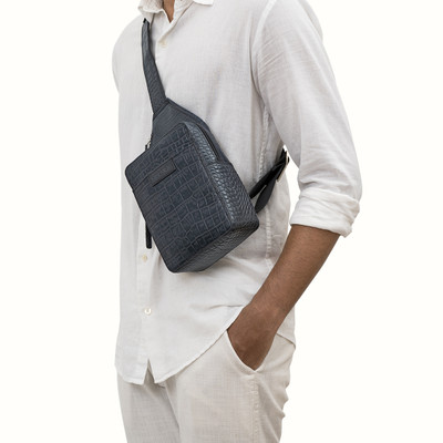 HIDESIGN Blue Shoulder Bag HEATHROW-01