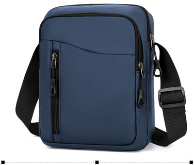 CarryTrip Blue Sling Bag Men Sling Bag With 1 Large Compartment And 1 Small Compartment 2 Pocket Fabric
