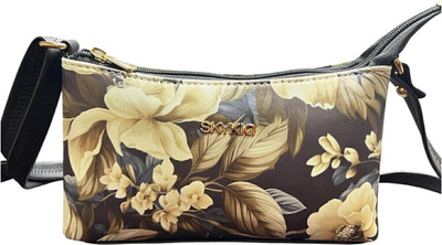 SKYKIQ Black, Beige Sling Bag Multicolor Sling Bag for Women