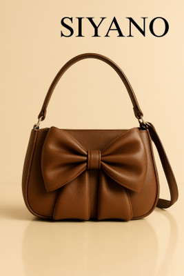 Siyano Tan Sling Bag NEW MOKKY OAK TAN BOW SLING BAG FOR GIRLS