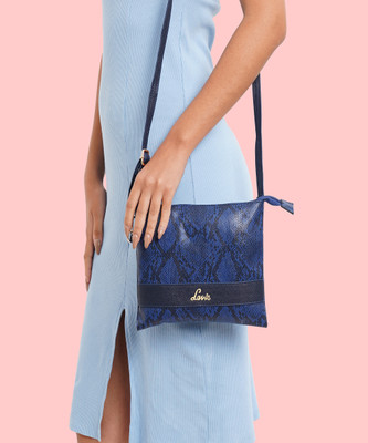LAVIE Blue Sling Bag Python Slim Sling Bag