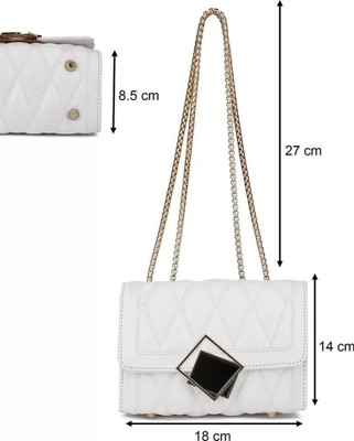 Patagonia White Sling Bag Stylish Fancy Unique Design Sling Bag For Women's/Girls