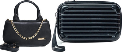 Despacito Black, Black Sling Bag Fashionable sling bag(Pack of 2)