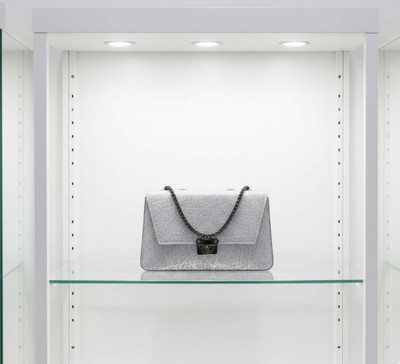 Elite Plus Silver Sling Bag Silver Fabric sling bag