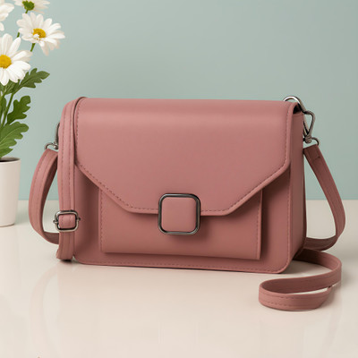 VEL Pink Sling Bag Premium Women's Crossbody Sling Bag | Shoulder & Handbag for Girls