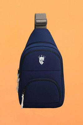 DEZiRE CRAfTS Blue Sling Bag Compact Sling Crossbody Bag for Boys & Girls – Casual & Fashionable