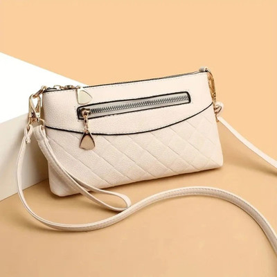 SHAMRIZ Beige Sling Bag Women & Girls Mini Sling Bag | Clutch bag | Wristlet For Girls | Make up bag