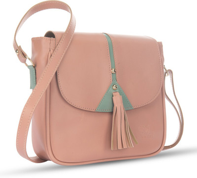 Lucifer Pink Sling Bag LF_APS-2-JHUMKA-TECHNIC-PINK